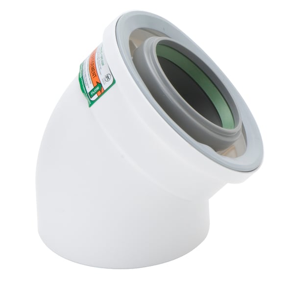 Condensing Vent Elbow 45, 3x5 Concentric, PK2